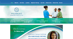 Desktop Screenshot of piedmontcancerinstitute.com