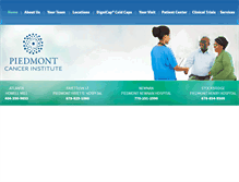 Tablet Screenshot of piedmontcancerinstitute.com